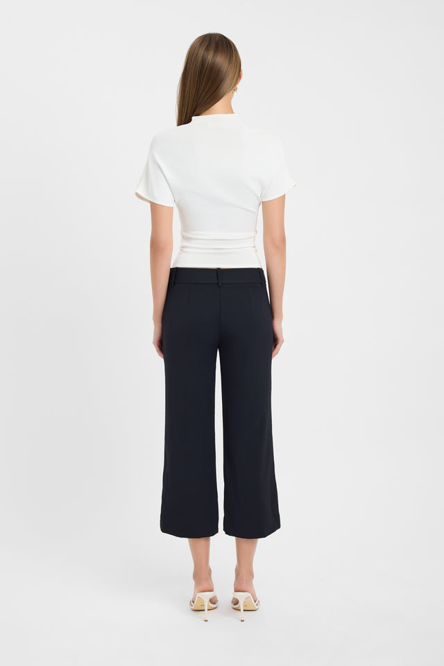 Opal Pin Tuck Capri