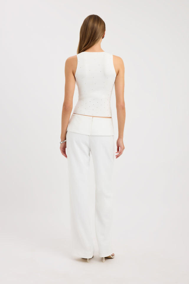 back Ariel Fold Pant Kookai relaxed Mid-rise womens-regular-pants 