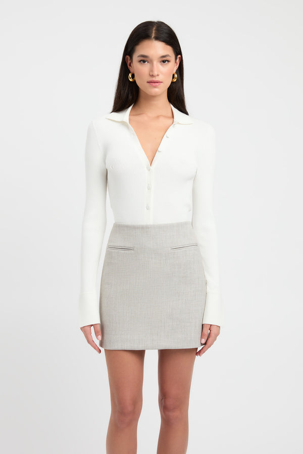 Buy Darcy Mini Skirt Grey Marle Online | Australia