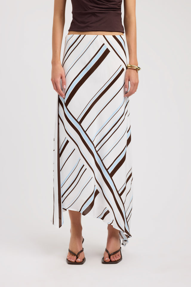 back Nisha Maxi Skirt Kookai Asymmetry Maxi womens-skirts 
