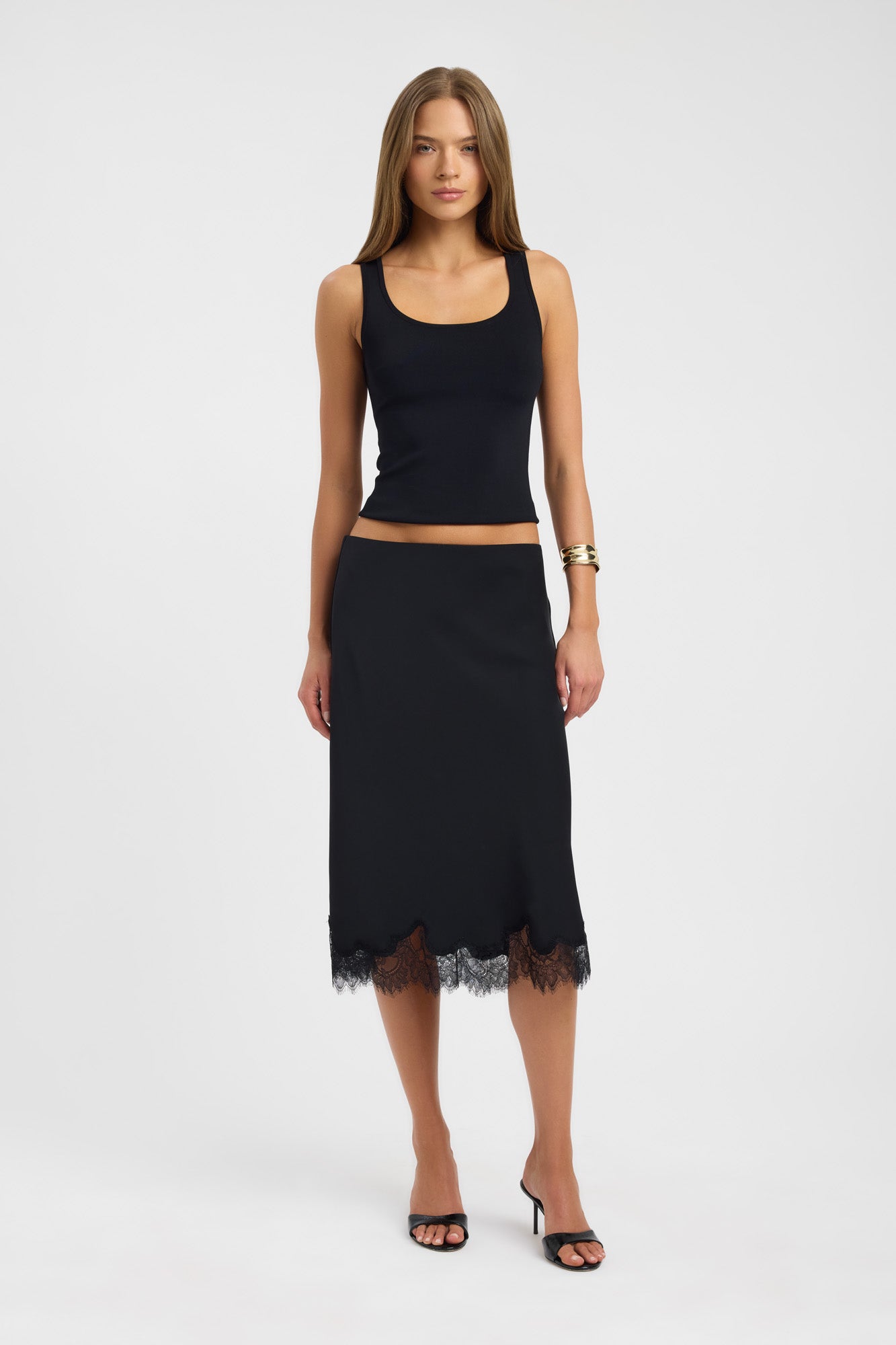 Kookai Maria Lace Midi Skirt