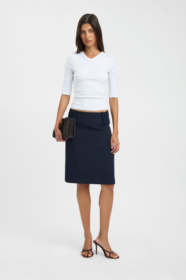 Ariel Low Rise Midi Skirt