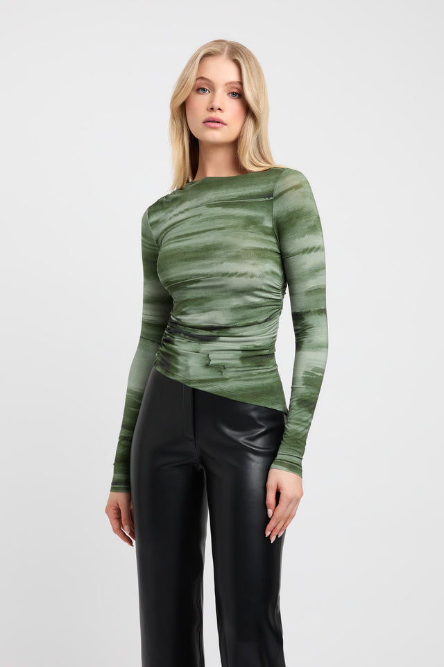 Harper Rouched Long Sleeve Top
