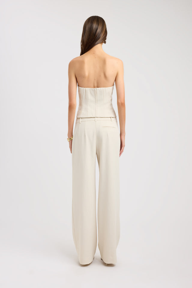 back Ariel Low Cut Top Kookai Relaxed Plungeneck Sleeveless Womens-Blouse 