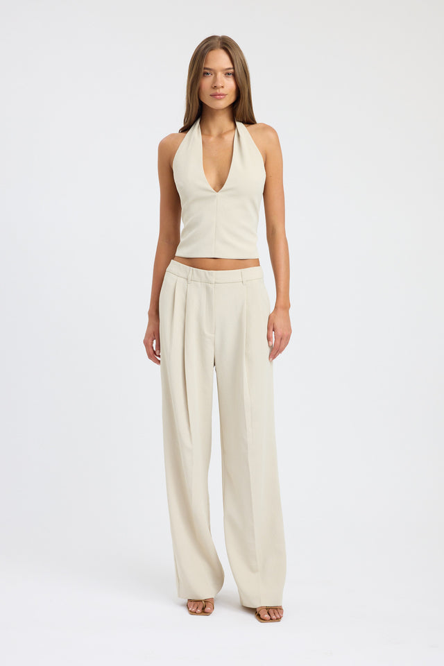 Opal Deep Vee Halter Top