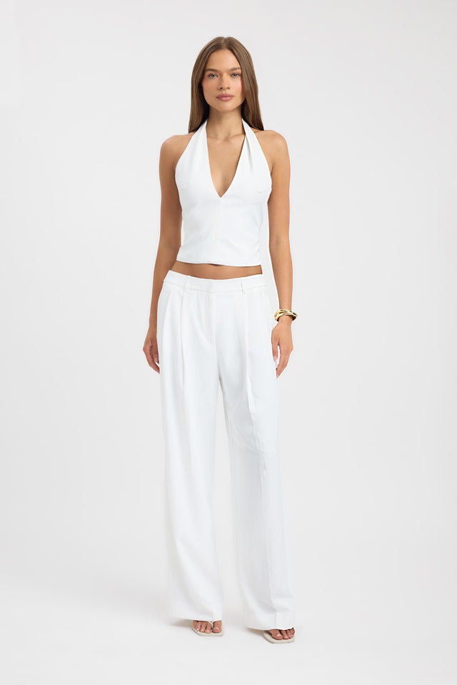 Opal Deep Vee Halter Top