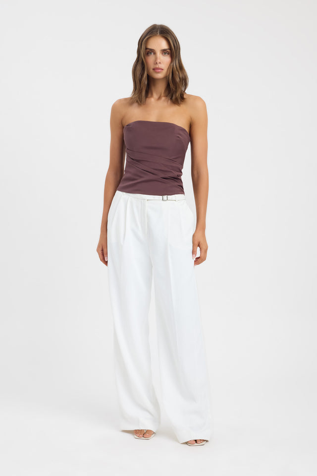 Solana Gathered Bustier Top