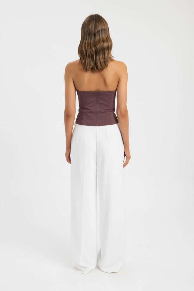 Solana Gathered Bustier Top