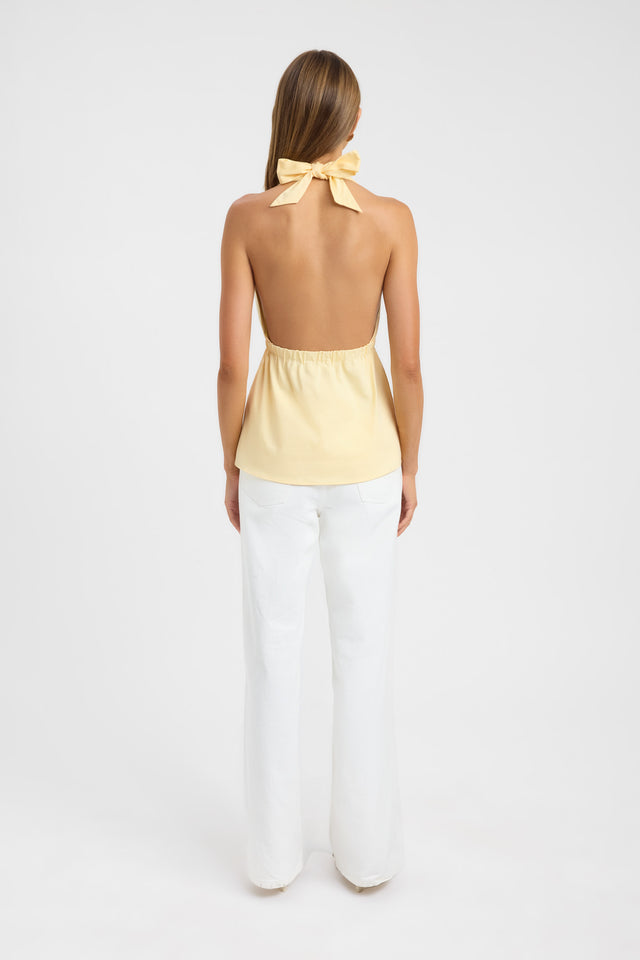 Solana Plunge Top Kookai Fitted Plungeneck Sleeveless Womens-Blouse 