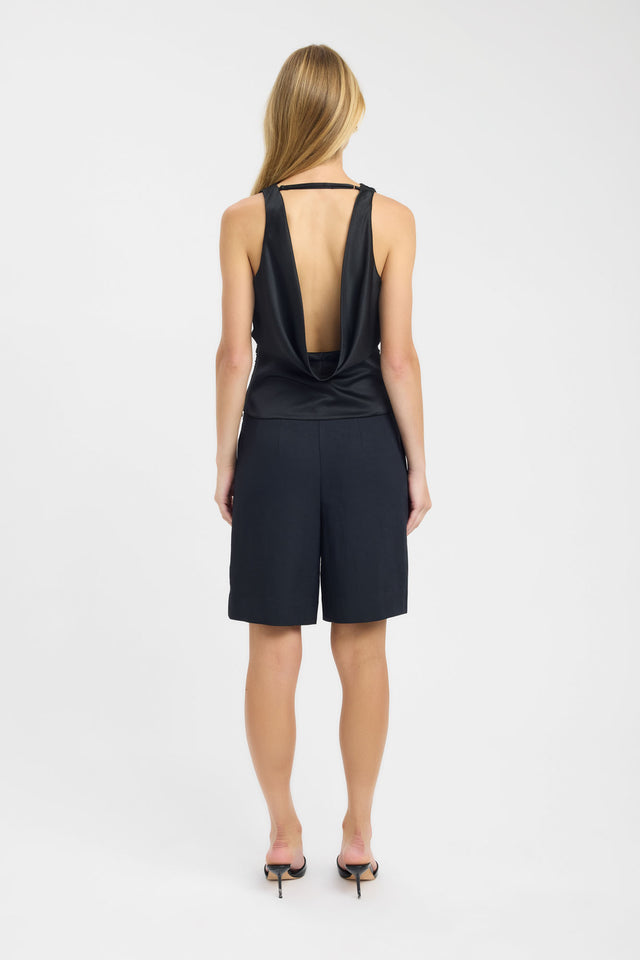 back Palermo Cowl Tank Kookai Relaxed Cowl womens-singlets 