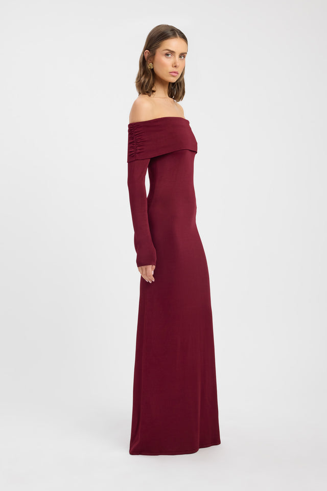 side Leah Off Shoulder Dress Kookai Bodycon Mini Fitted Highneck womens-dresses 