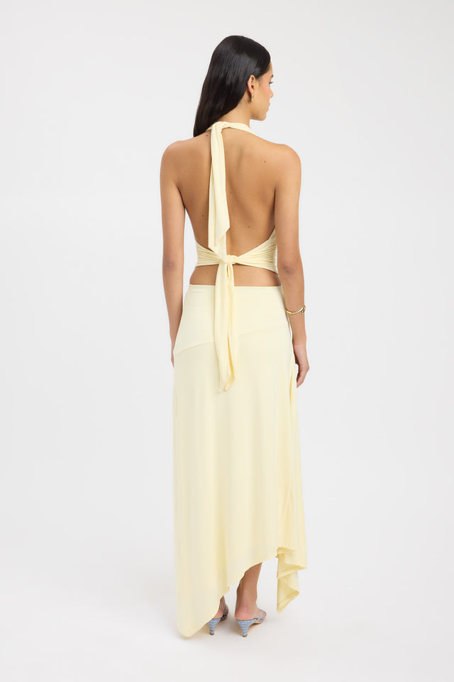 back Zali Skirt Kookai Asymmetry Maxi womens-skirts 