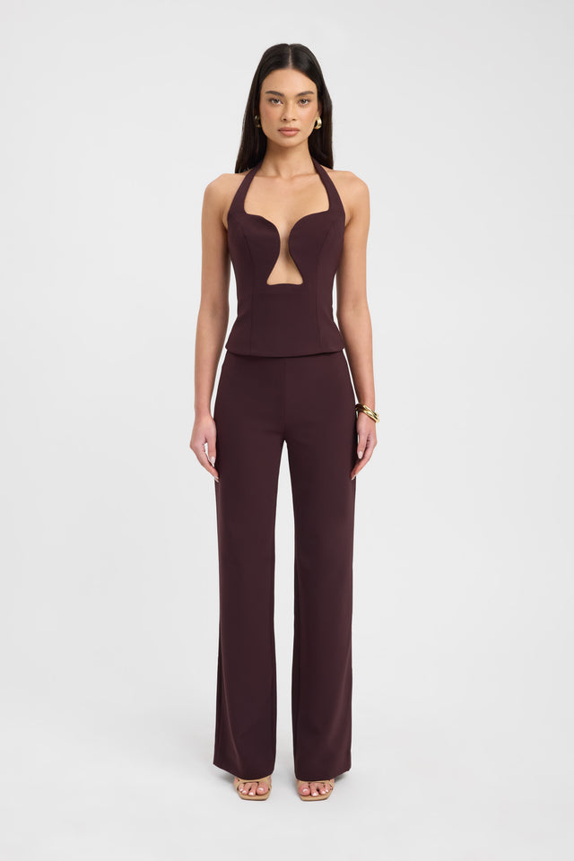 side Alto Long Flare Pants Kookai relaxed High-rise womens-regular-pants 