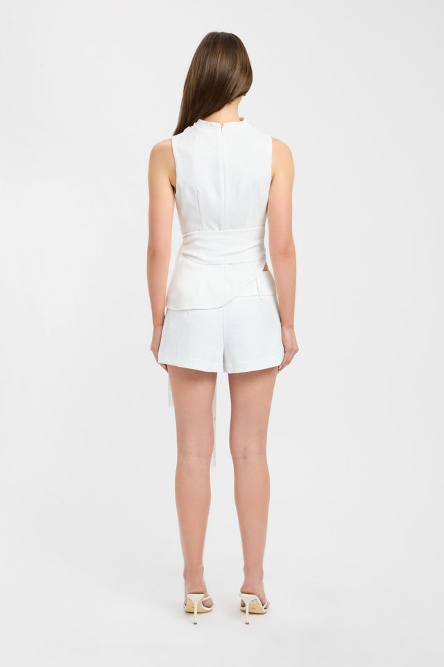 Maria Fringed Sash Top