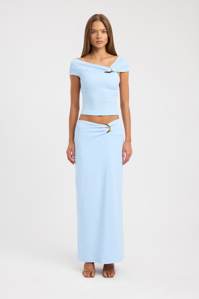 side Tatum Maxi Skirt Kookai Curved Mini womens-skirts 