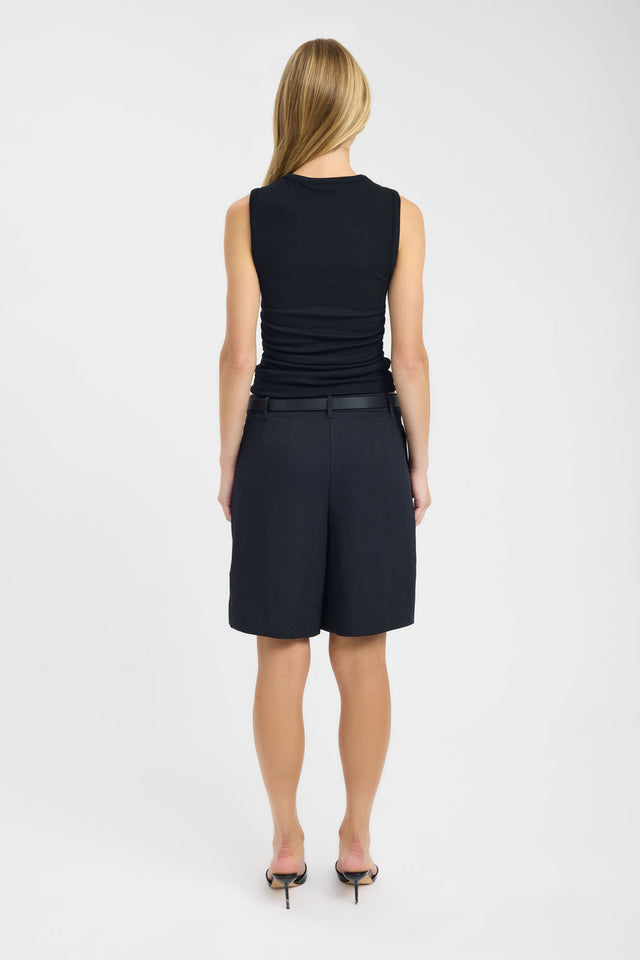 back Alora Tank Kookai Fitted Roundneck Sleeveless Womens-Blouse 