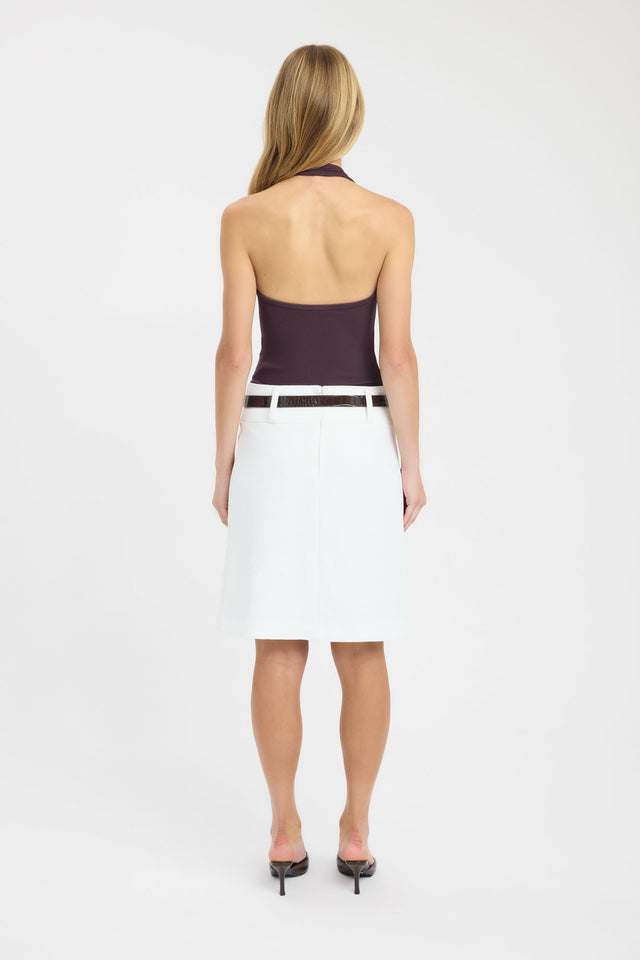 back Zana Tank Kookai Fitted Scoopneck Sleeveless Womens-Blouse 