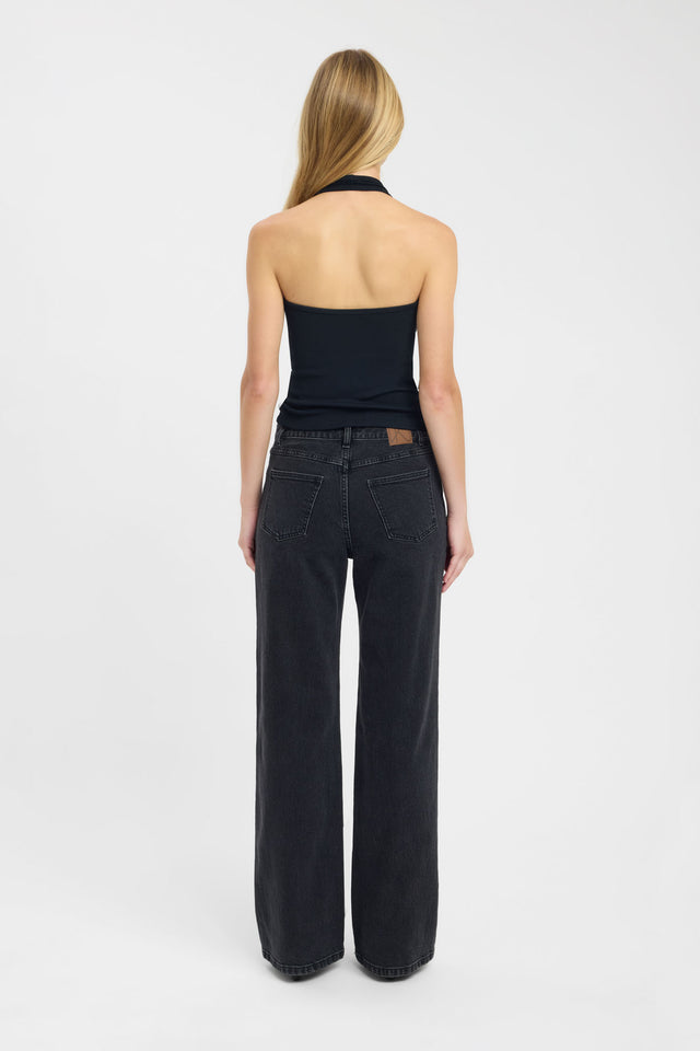 back Zana Tank Kookai Fitted Scoopneck Sleeveless Womens-Blouse 