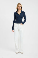 Myles Polo Long Sleeve Top