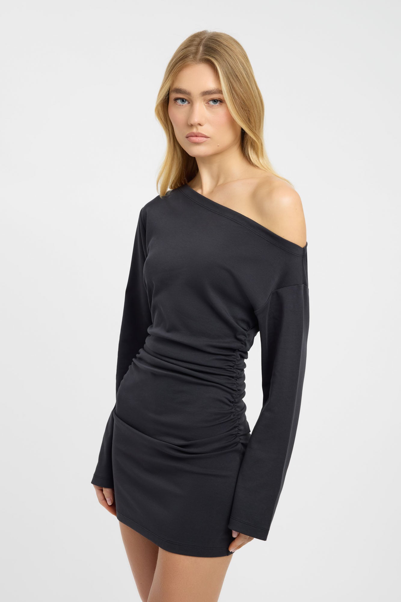 Nova Off Shoulder Long Sleeve Dress