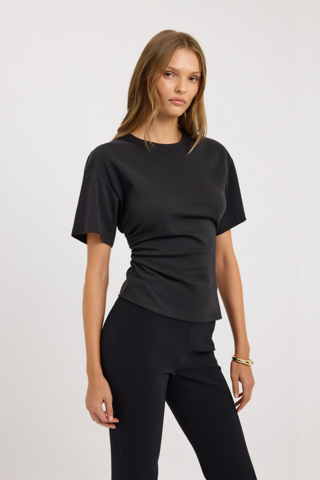 front Nova Tee Kookai Relaxed Roundneck Short sleeves Womens-Blouse 