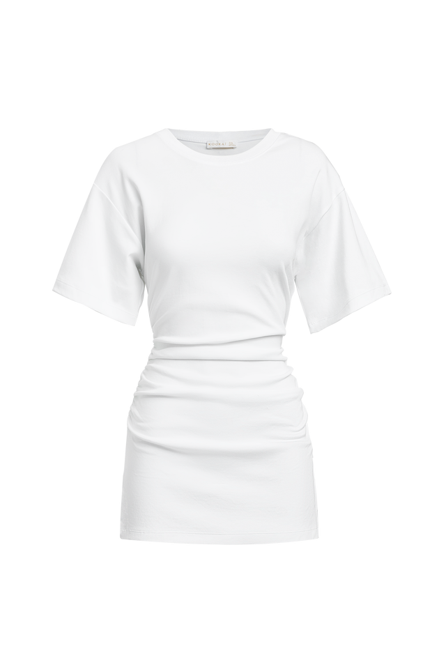 Nova Mini Dress Kookai Straight Mini Relaxed Roundneck womens-dresses 