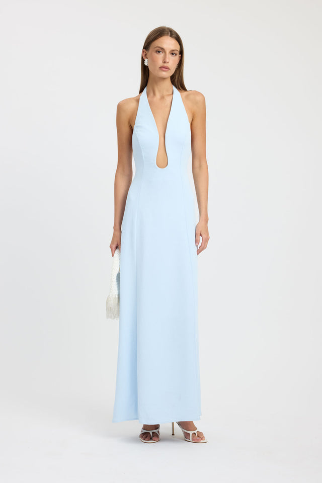 Oyster Low Cut Maxi Dress