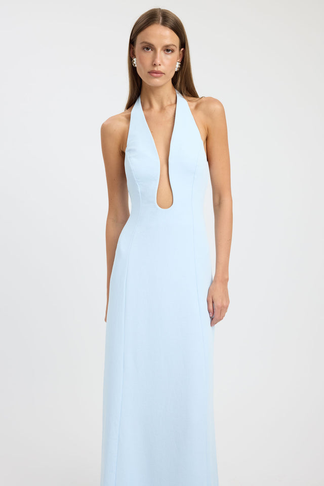 Oyster Low Cut Maxi Dress