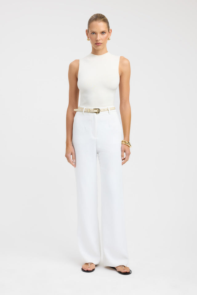 front Oyster Tailored Pant Kookai relaxed High-rise womens-regular-pants 