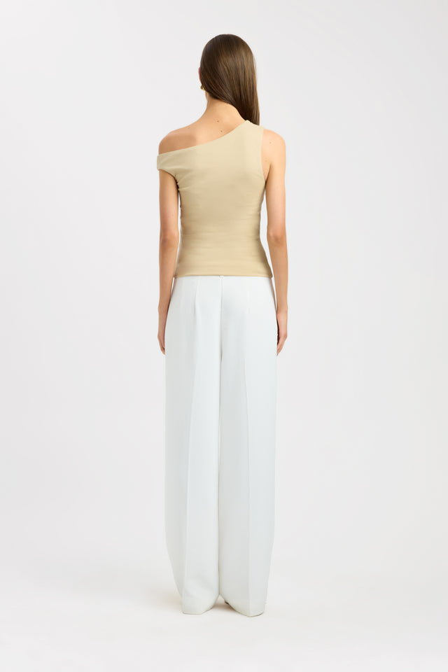 back Greta Top Kookai Fitted Asymmetry Sleeveless Womens-Blouse 