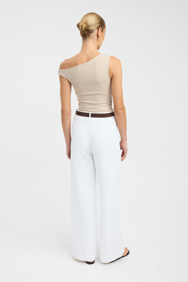 back Greta Top Kookai Fitted Asymmetry Short sleeves Womens-Blouse 