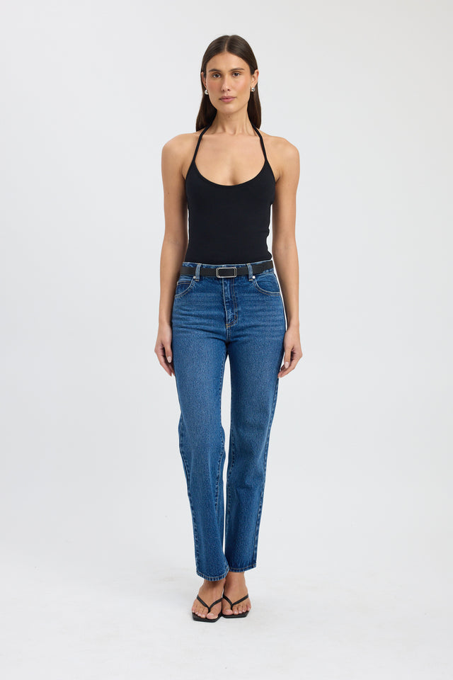 side Kristy Scoop Tank Kookai Fitted Thin strap Scoop womens-singlets 