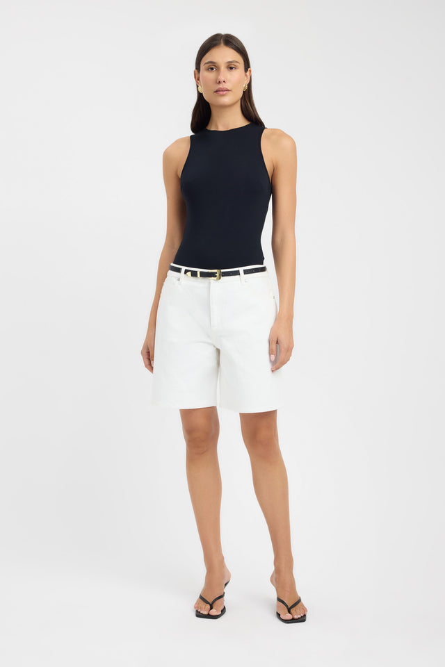 front Charlie Racer Bodysuit Kookai High-neck black womens-bodysuit 