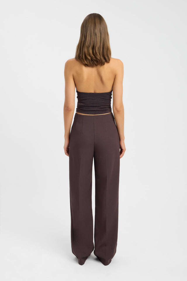 back Kaya Top Kookai Fitted V-neck Sleeveless Womens-Blouse 