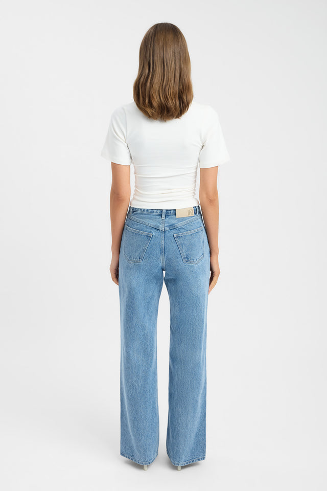 back Iles Tee Kookai Fitted Scoopneck Short sleeves Womens-Blouse 