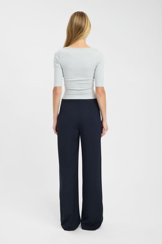 back Jac Top Kookai Fitted Boatneck Half sleeves Womens-Blouse 