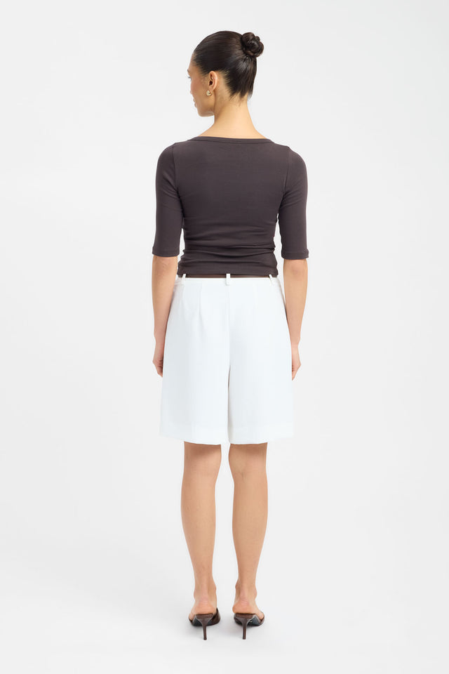 Jac Top Kookai Fitted Boatneck Half sleeves Womens-Blouse 