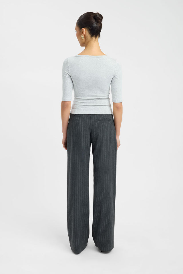 Jac Top Kookai Fitted Boatneck Half sleeves Womens-Blouse 