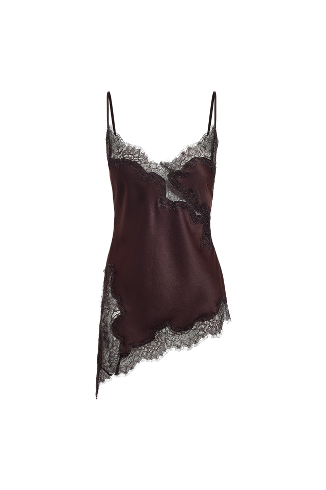 Palermo Lace Top Kookai Fitted V-neck Sleeveless Womens-Blouse 