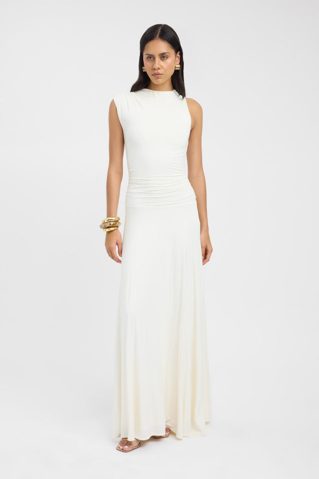 kookai white maxi dress Palm Vee Maxi Dress