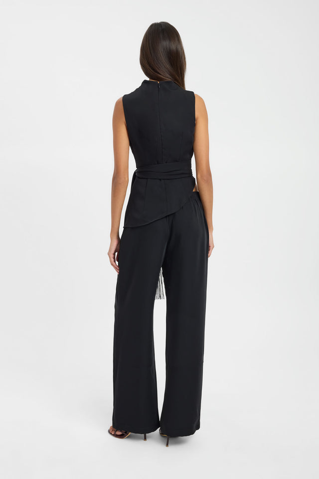 Maria Fringed Sash Top