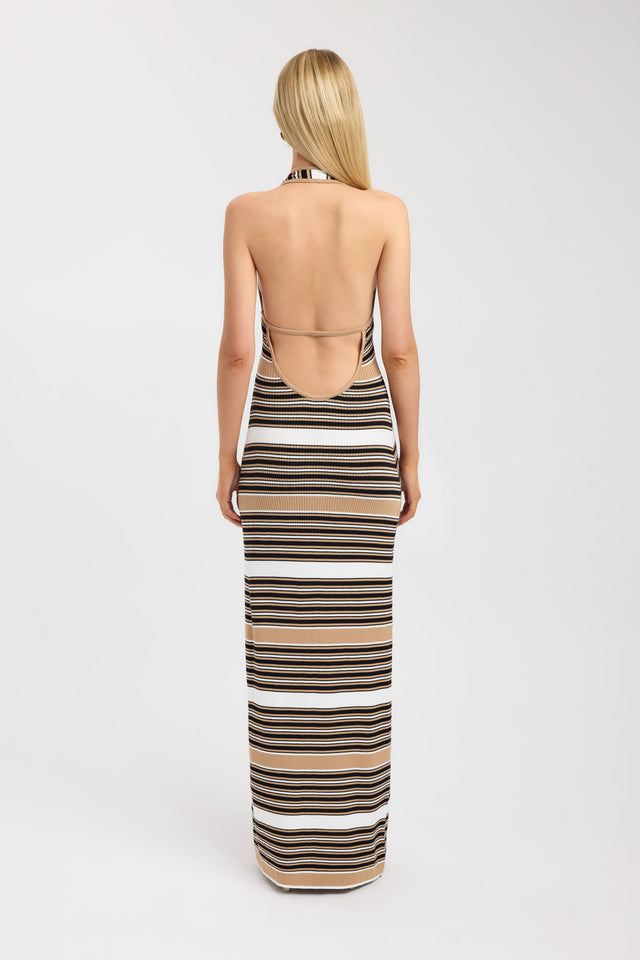 Chelsea Stripe Low Back Dress