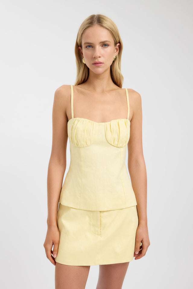 Tahiti Gathered Bustier Top