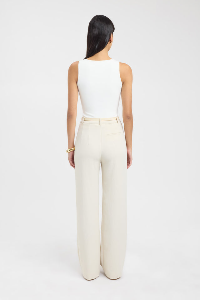 back Serenity Scoop Tank Kookai Fitted Scoopneck Sleeveless Womens-Blouse 