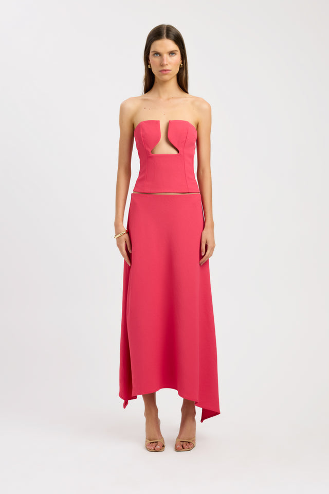 front Ariel Maxi Skirt Kookai Asymmetry Maxi womens-skirts 