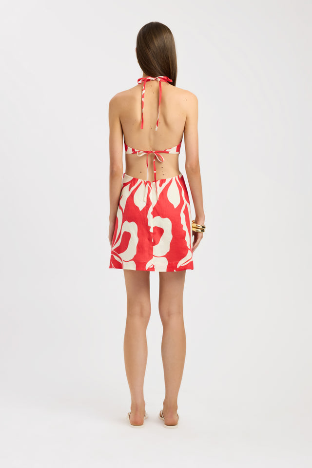 Lani Mini Dress Kookai Straight Mini Fitted Plungeneck womens-dresses 