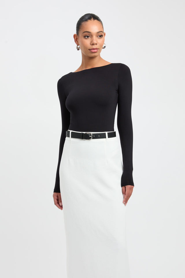 Buy Amari Long Sleeve Bodysuit Black Online Australia