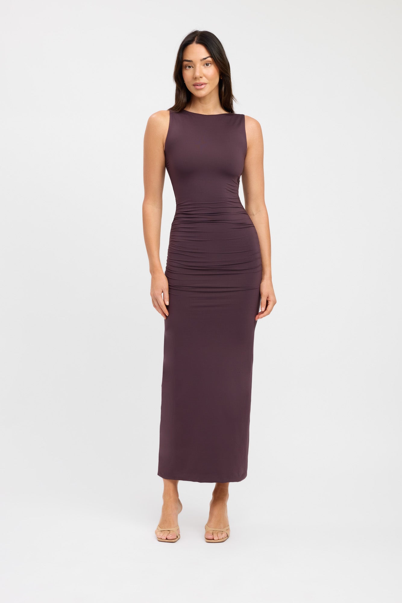 estelle midi dress kookai Midi Dress Kookai Wool Dress Kookai Merino Wool Blend Crew Neck Knit Midi  Dress Deep Khaki
