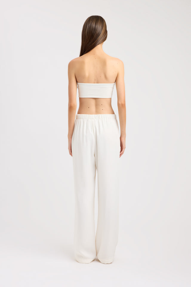 back Malia Crop Kookai Fitted Straight Sleeveless Womens-Blouse 