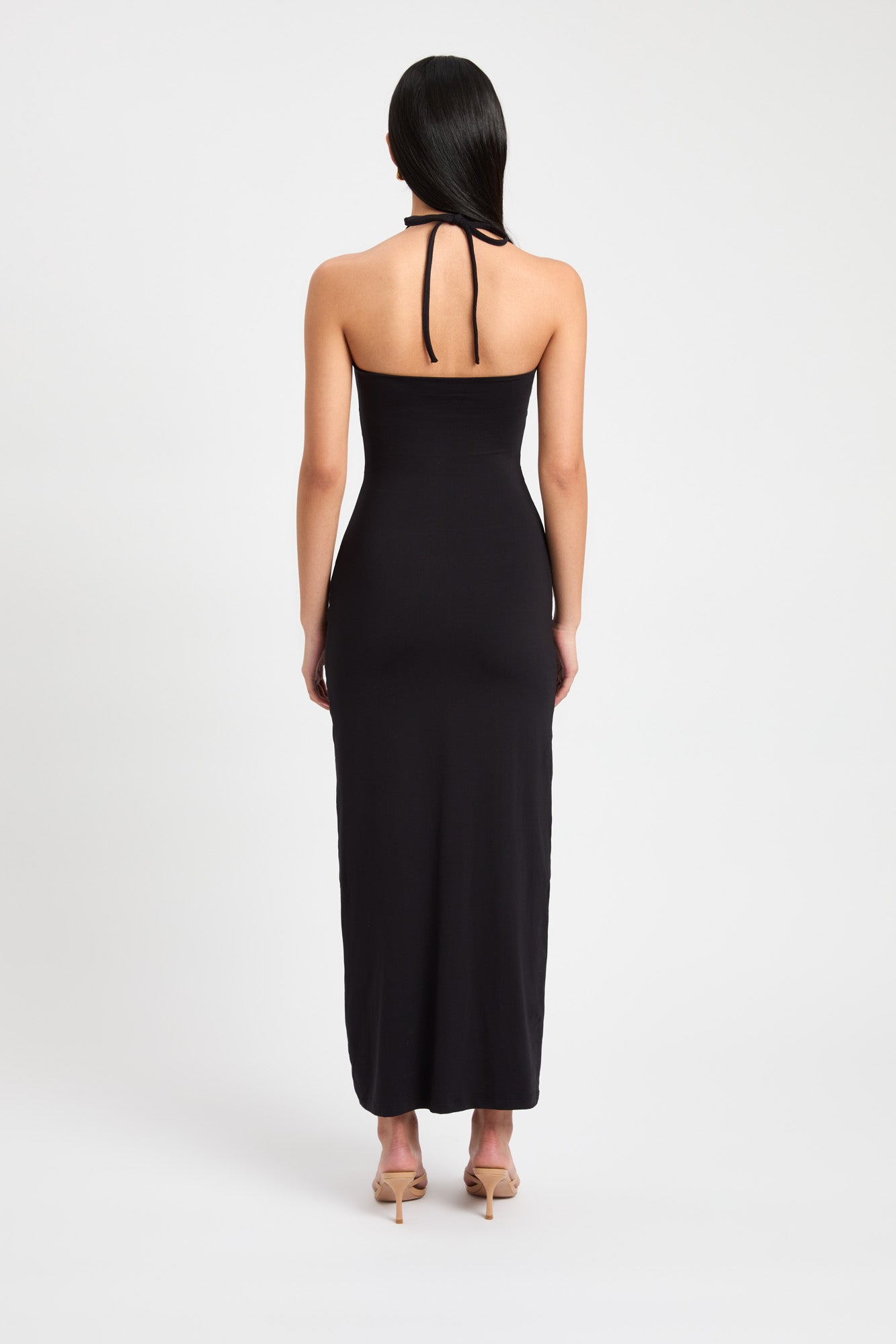 MILLER Maxi Dress - Black Polka